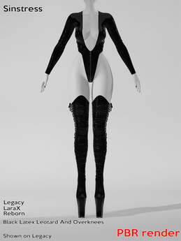 Second Life Marketplace - 1W Sinstress Latex Set Black